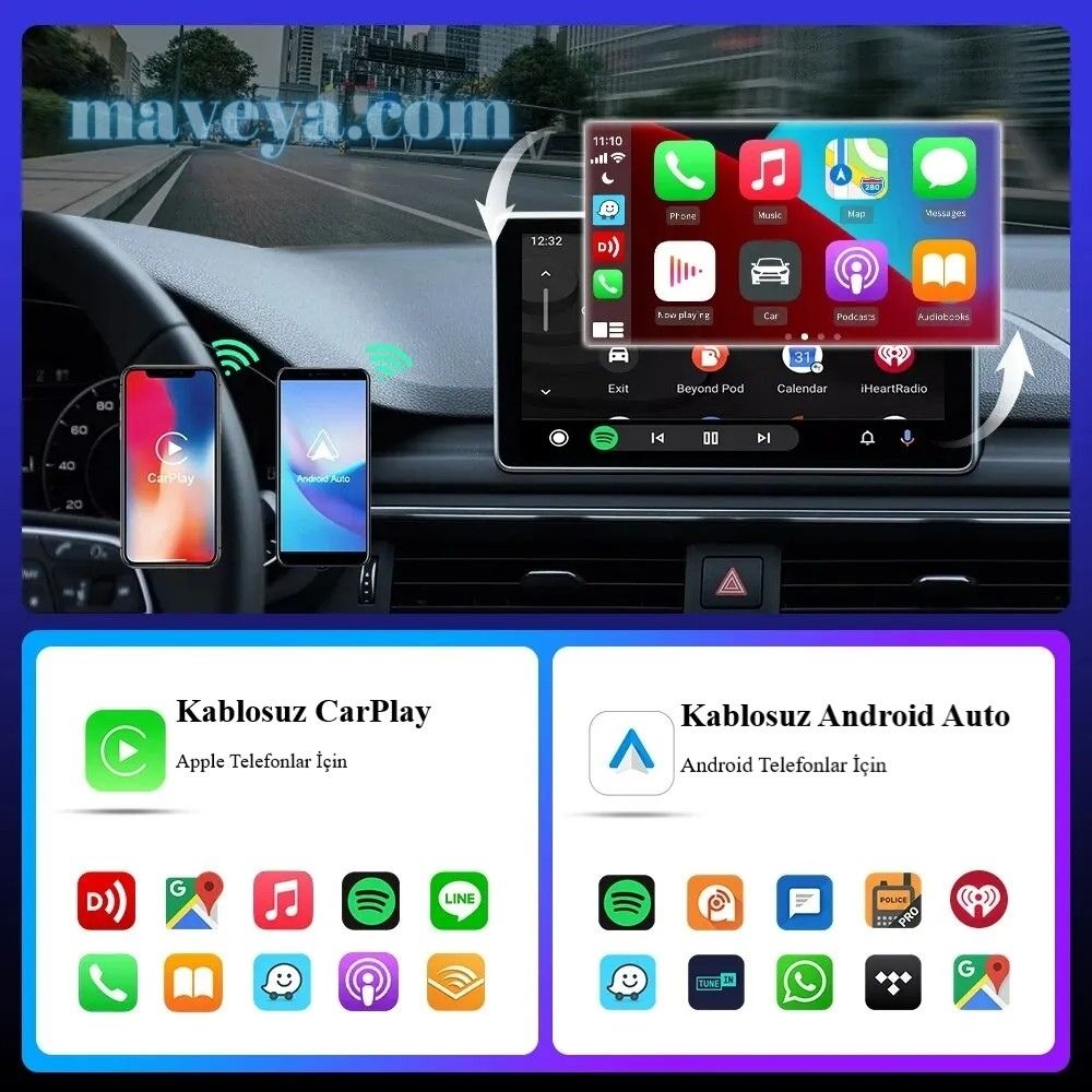 Kablosuz CarPlay Adaptörü